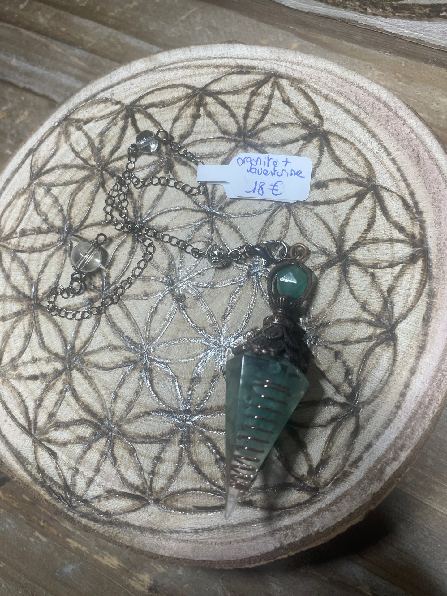 Pendule Orgonite et aventurine