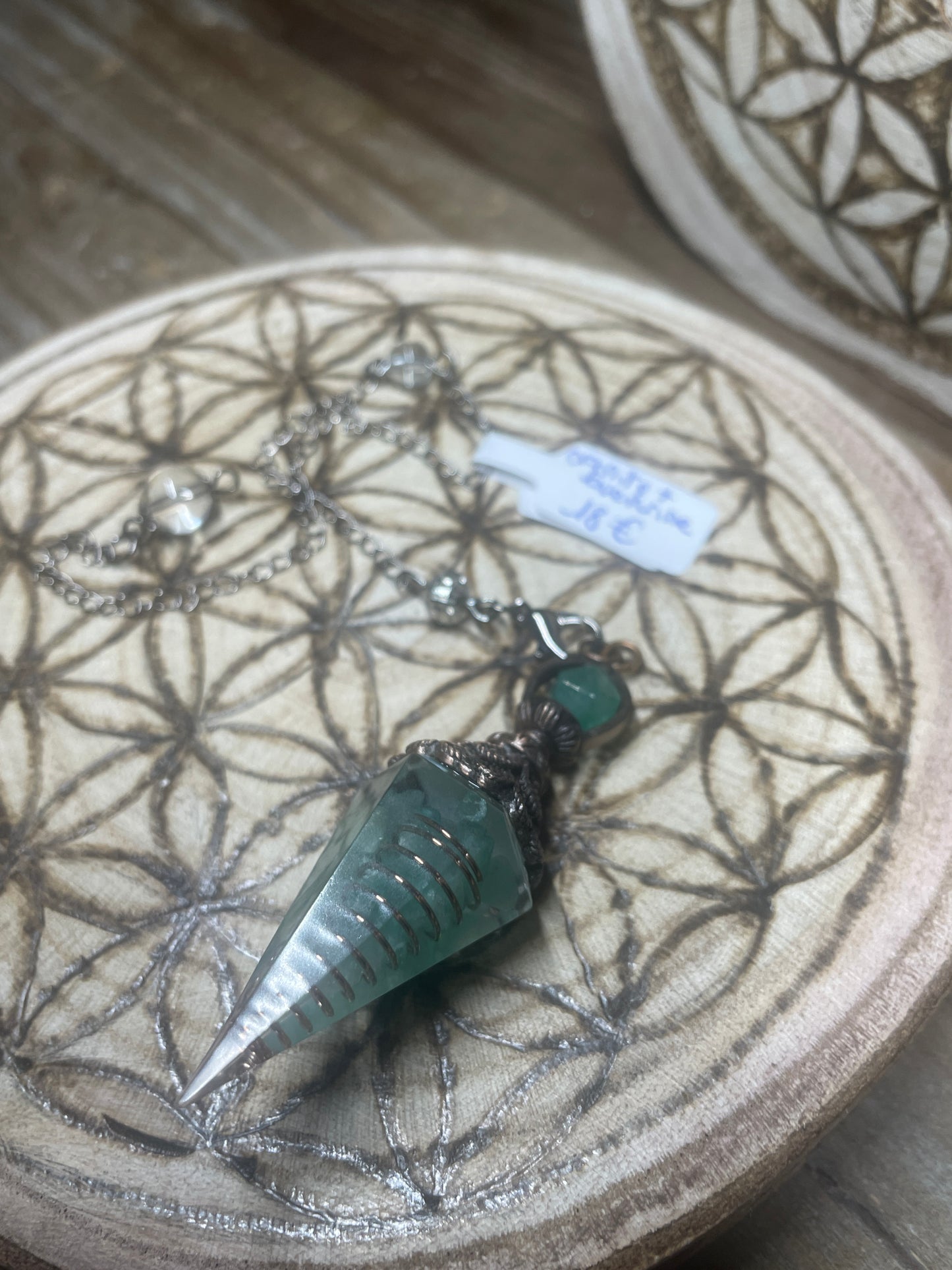 Pendule Orgonite et aventurine