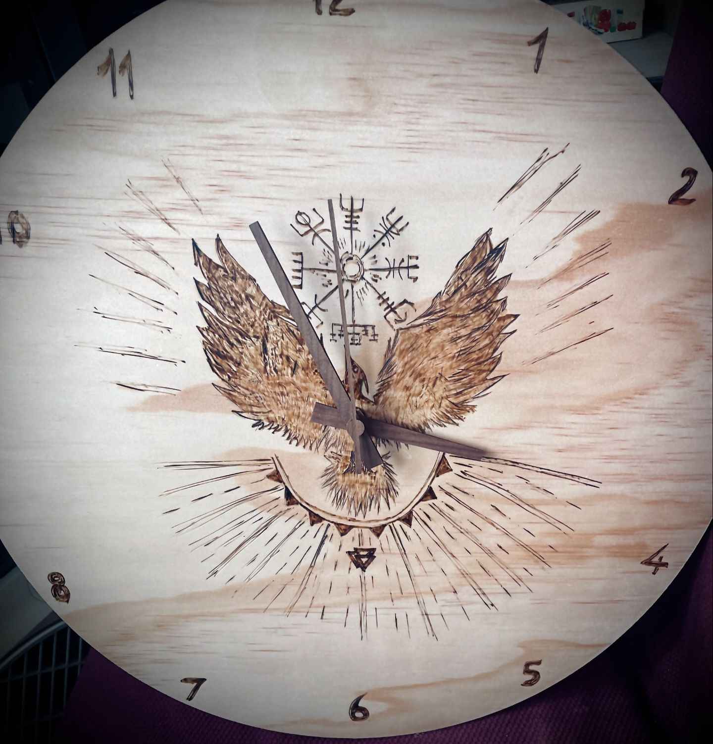 Horloge Corbeau Vegvisir