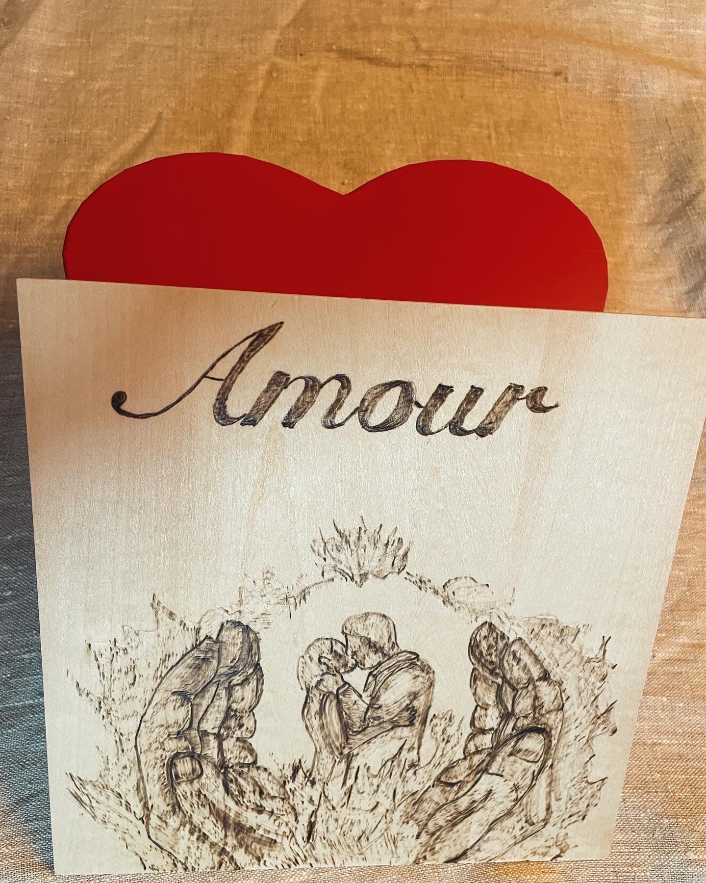 Planche des amoureux "Amour"