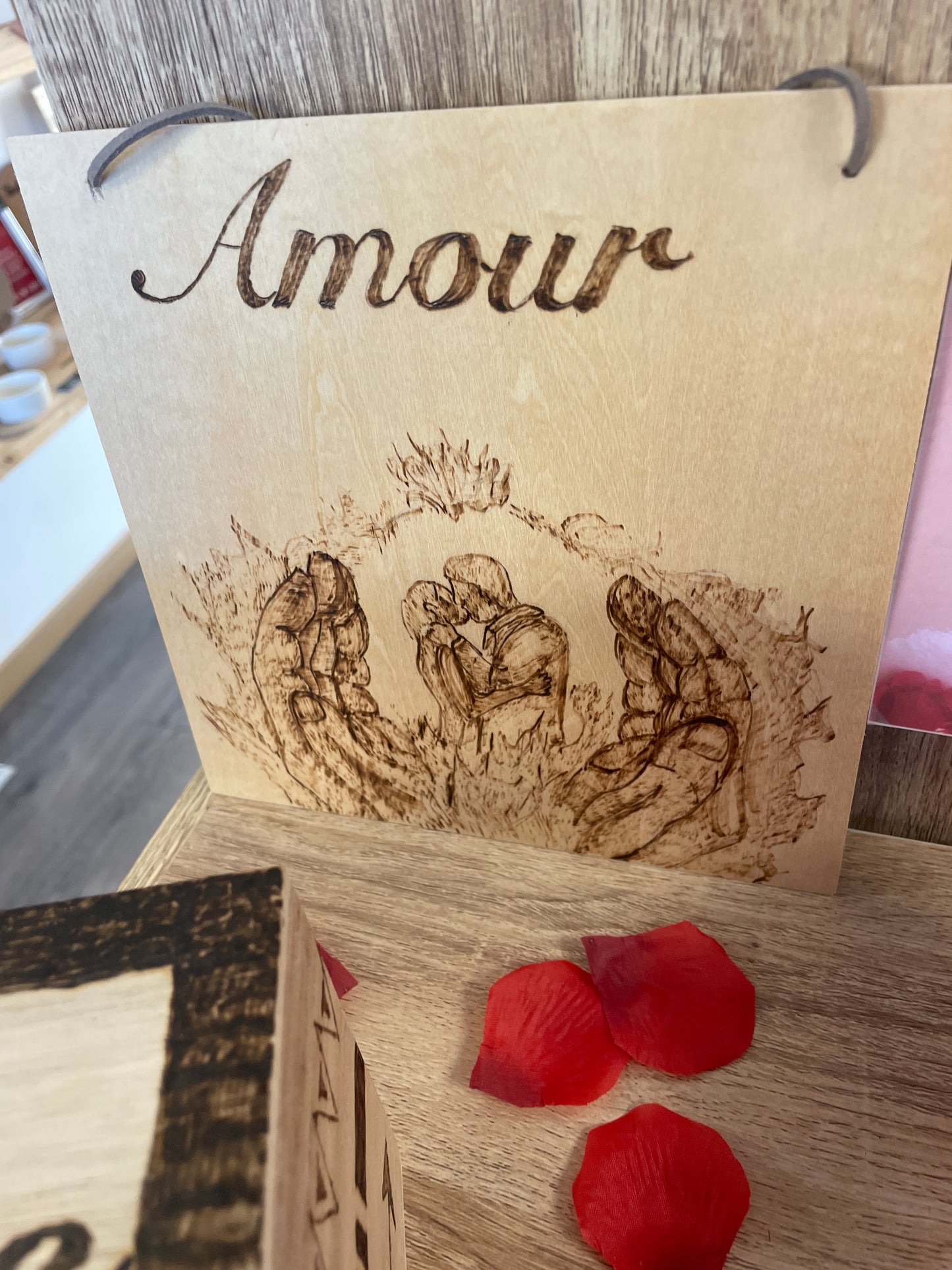 Planche des amoureux "Amour"