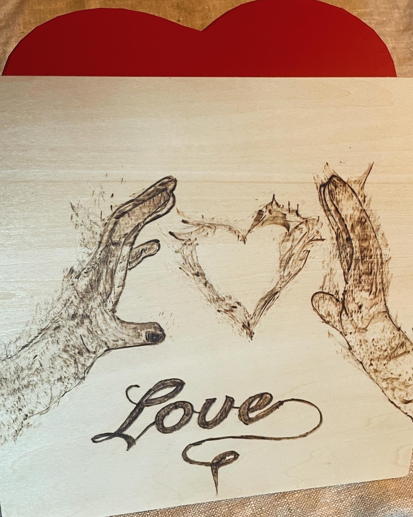 Planche des amoureux "Love"