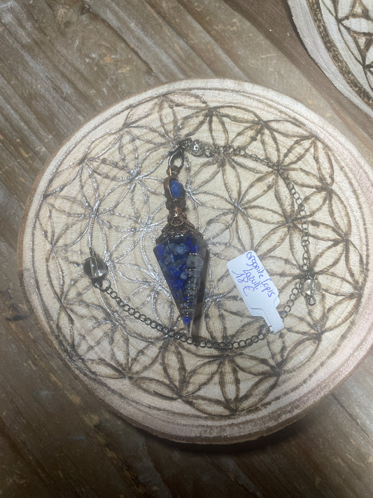 Pendule Orgonite et Lapis lazuli